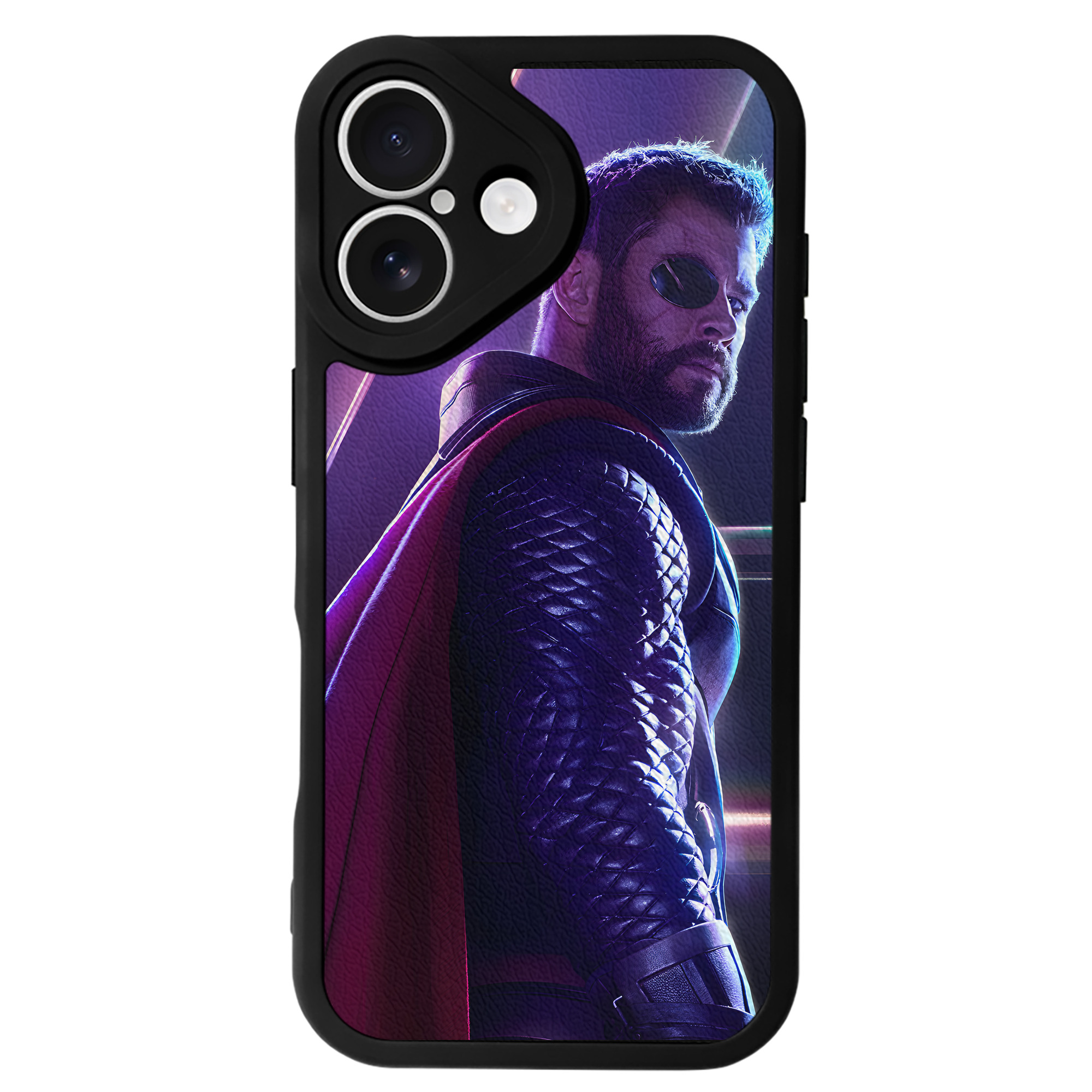 （画像用） アベンジャーズ The Avengers 【iPhone 16シリーズ対応】シリコンスマホケース（レザー調） 材質：シリコン
